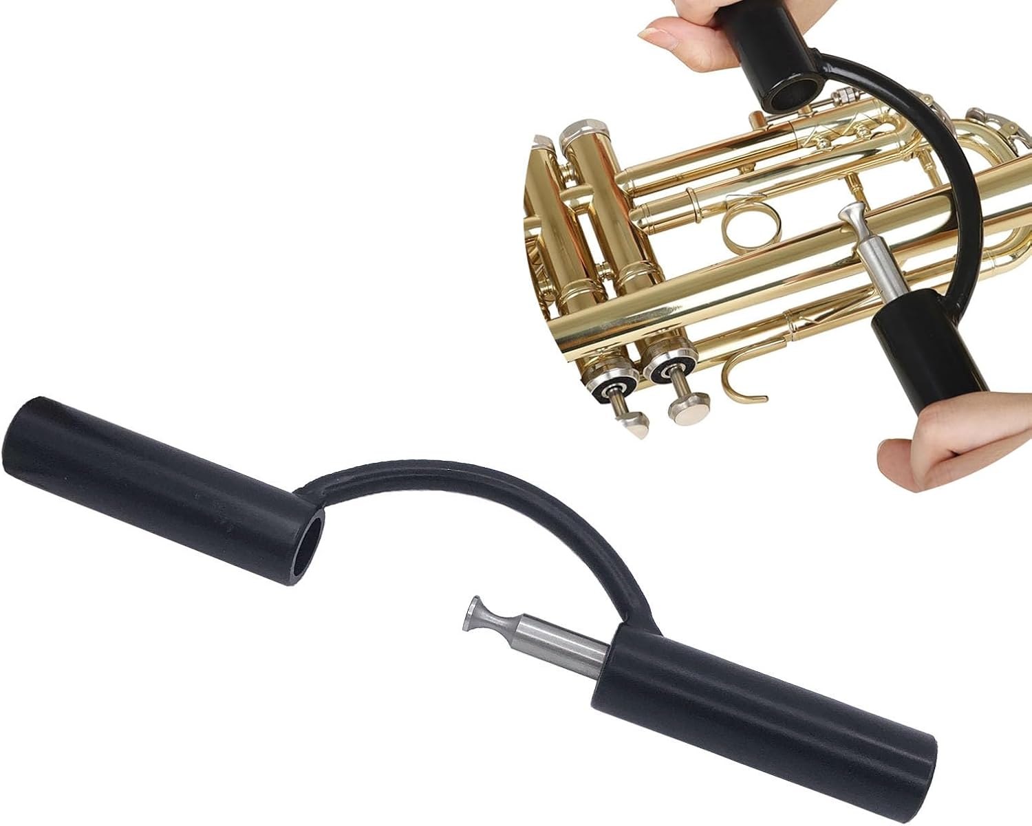 Woodwind Instrument Pressure Wheel Repair Tool Metal Double Hand Roller Dent Removal Tool for Trumpet Saxophone