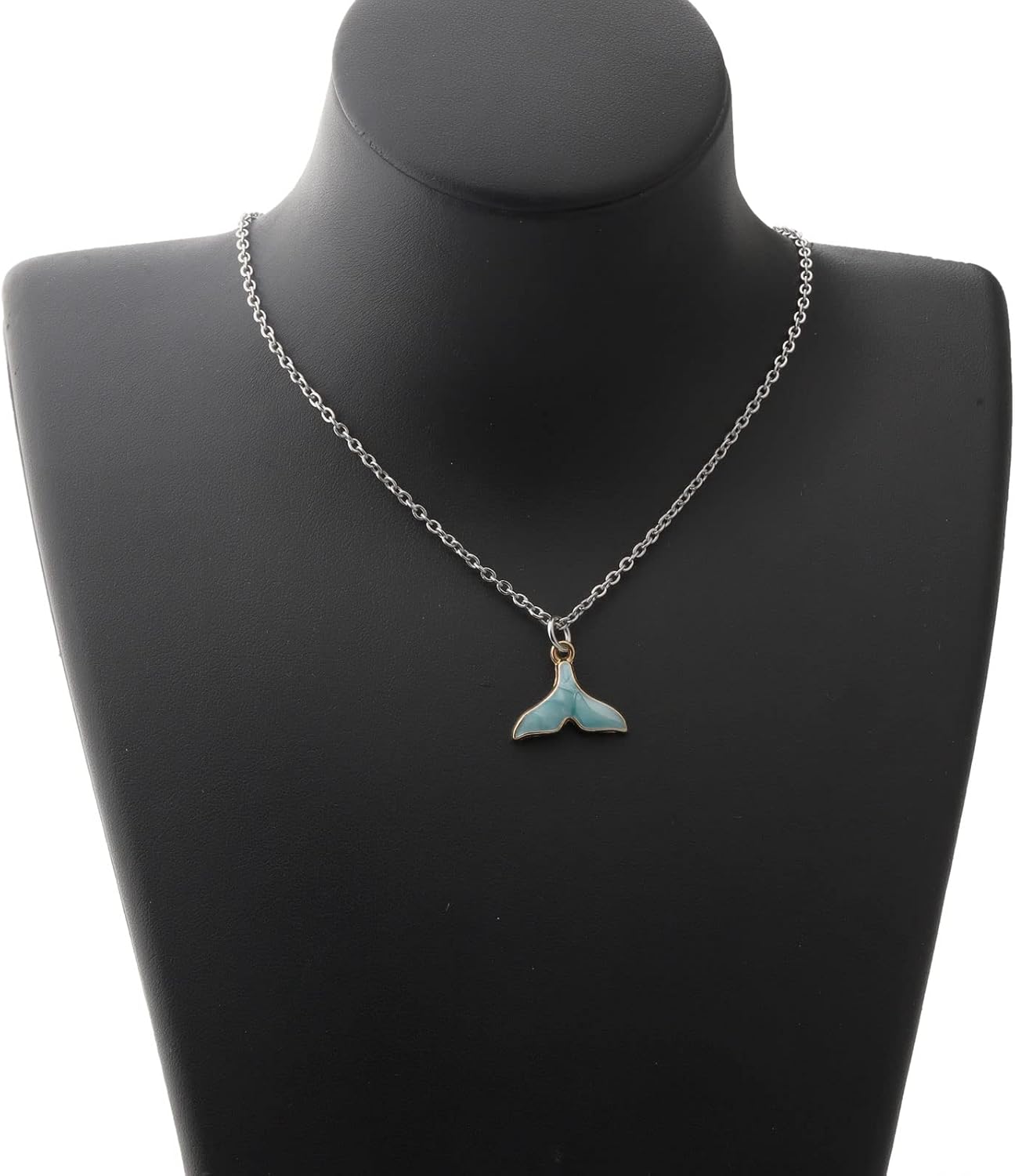 KUIYAI Whale Tail Necklace - Dolphin Lovers Gift With Message Card - Blue Whale Gift for Women - Image 3