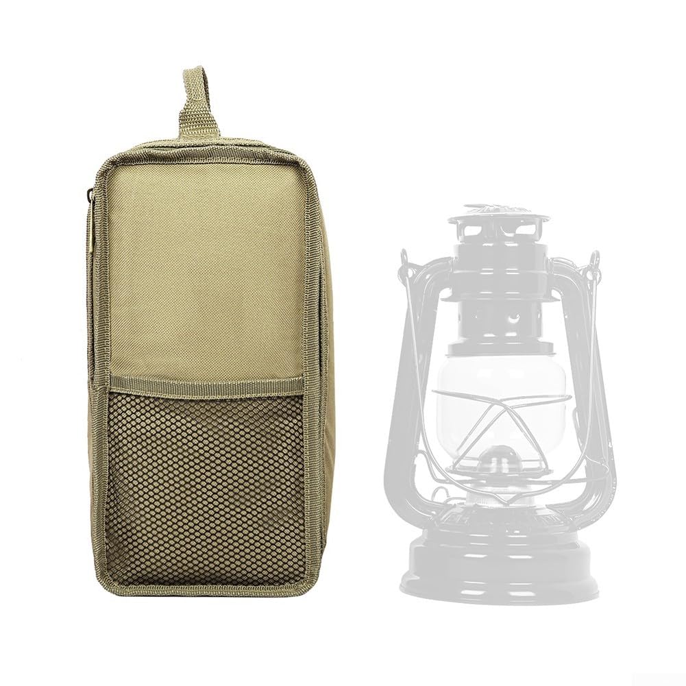DAZZLEEX Lantern Carry Case 600D Polyester Gas Lantern Carry Bag 5L Front Mesh Pocket For Kerosene Lamp, Horse Lantern