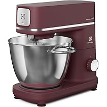 Electrolux, Impastatrice Planetaria, E6KM1-4DRT, Robot da Cucina Multifunzione 1200 W, Ciotole da 6 e 4 Litri in Acciaio Inox, Frusta, Gancio e Sbattitore, Kitchen Assistent Machine, Rosso