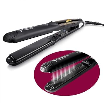 Amazon.com: woolala vapor spray plancha plana y de calefacción de cerámica  Rizador de cabello alisado rápido pelo visualización Digital con 6 niveles  de temperatura para todo tipo de cabello : Belleza y