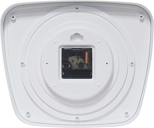 Miniatura 4 de Infinity Instruments LTD. Reloj de pared trapecio a cuadros, rojo, 9.25" x 10.875"