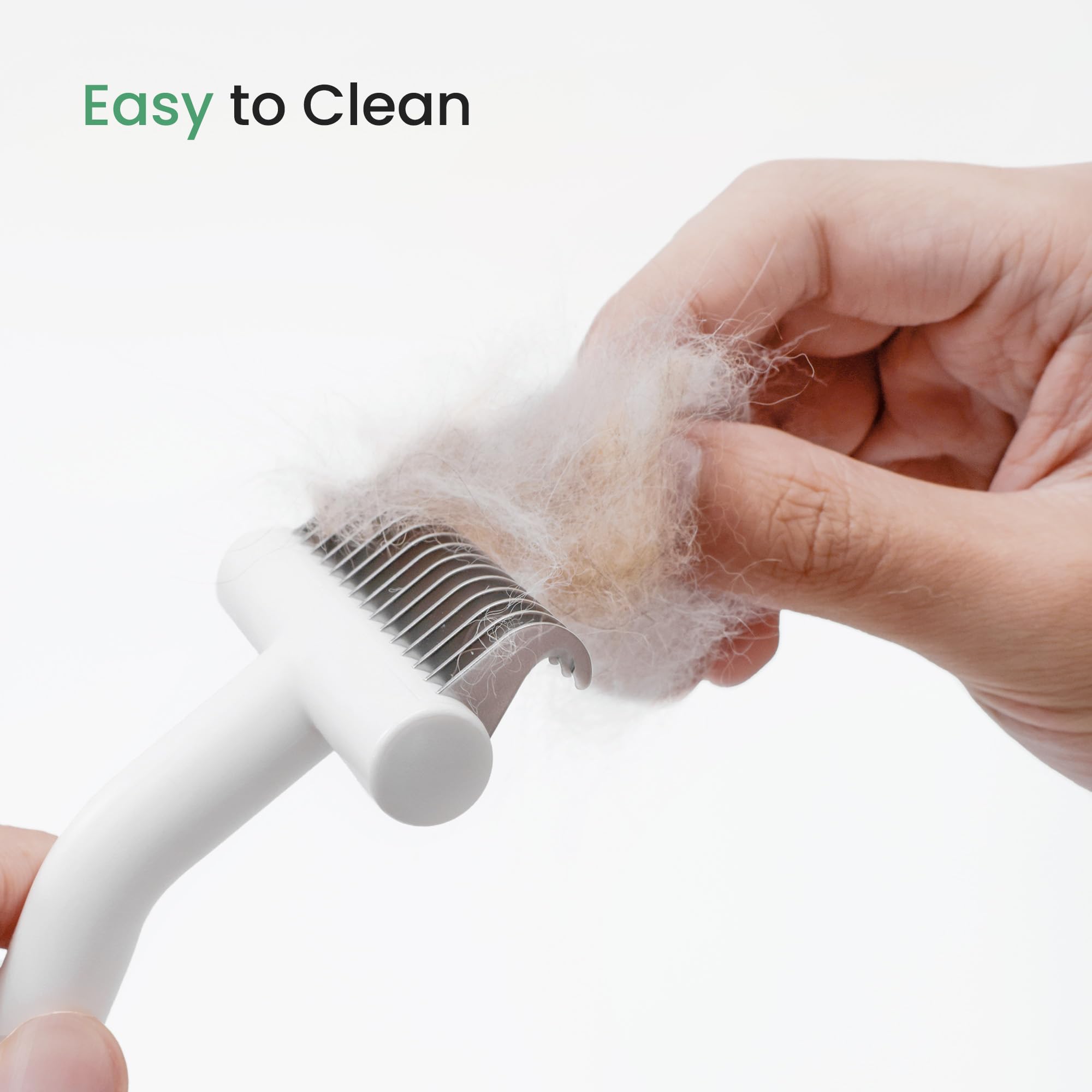 dancemoon PawRake, Brosse pour Chats et Chiens pour Mue et Démêlage du sous-Poil, Outil de Toilettage pour Animaux à Poils Mi-Longs et Longs, Sûr pour la Peau et Léger