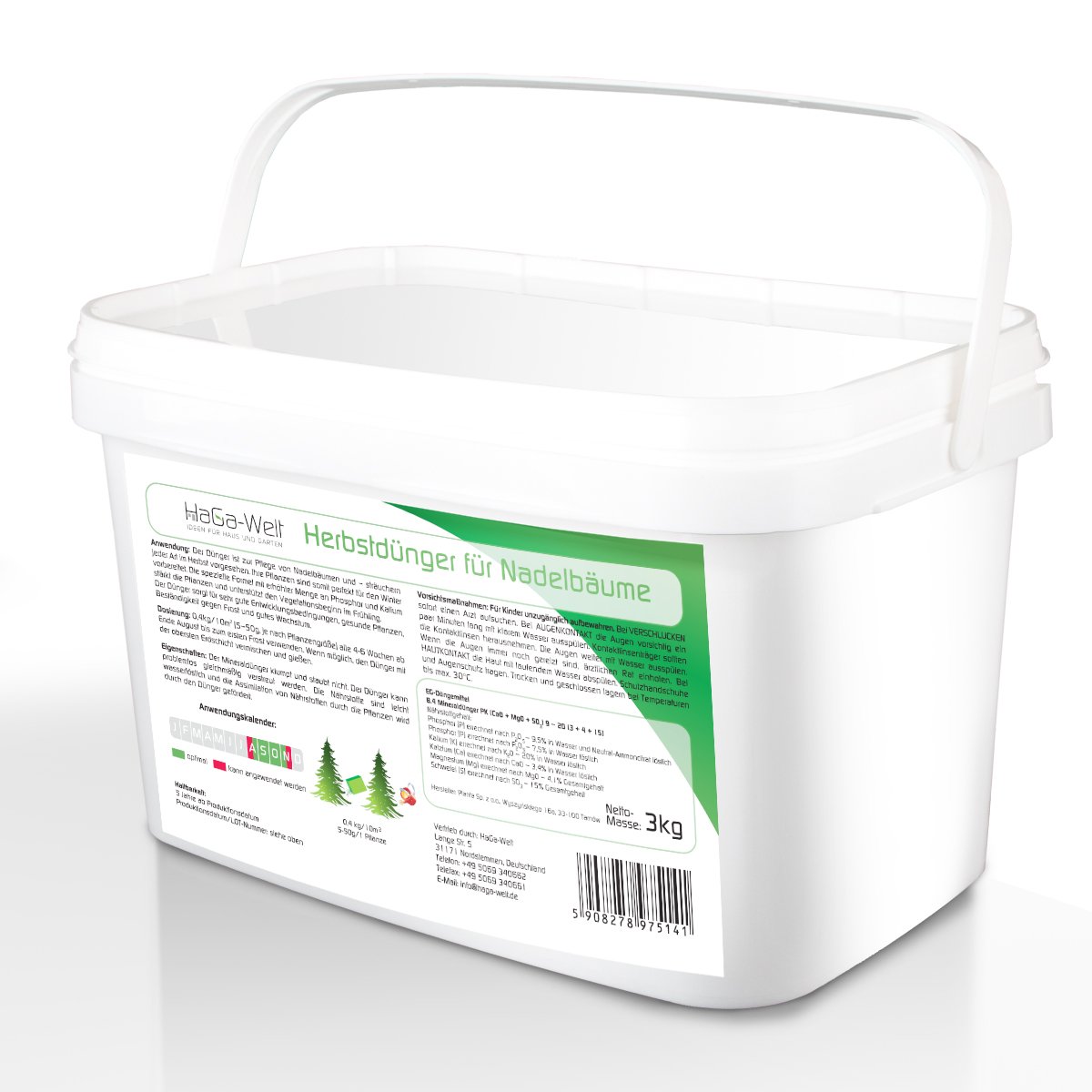 Fertilizzante Autunnale Per Conifere - 3 Kg, Minerale, Per Siepi E Alberi - Foto 4