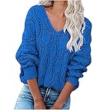 Generic Sweatshirt Damen Ohne Kapuze Atmungsaktiv Kurz Leichte Einfarbig Mode Langarm Schulterfrei Sweatshirt mit Kapuze Reißverschluss Stehkragen Leichter Flauschig für Fruhling Herbst, Blau, L