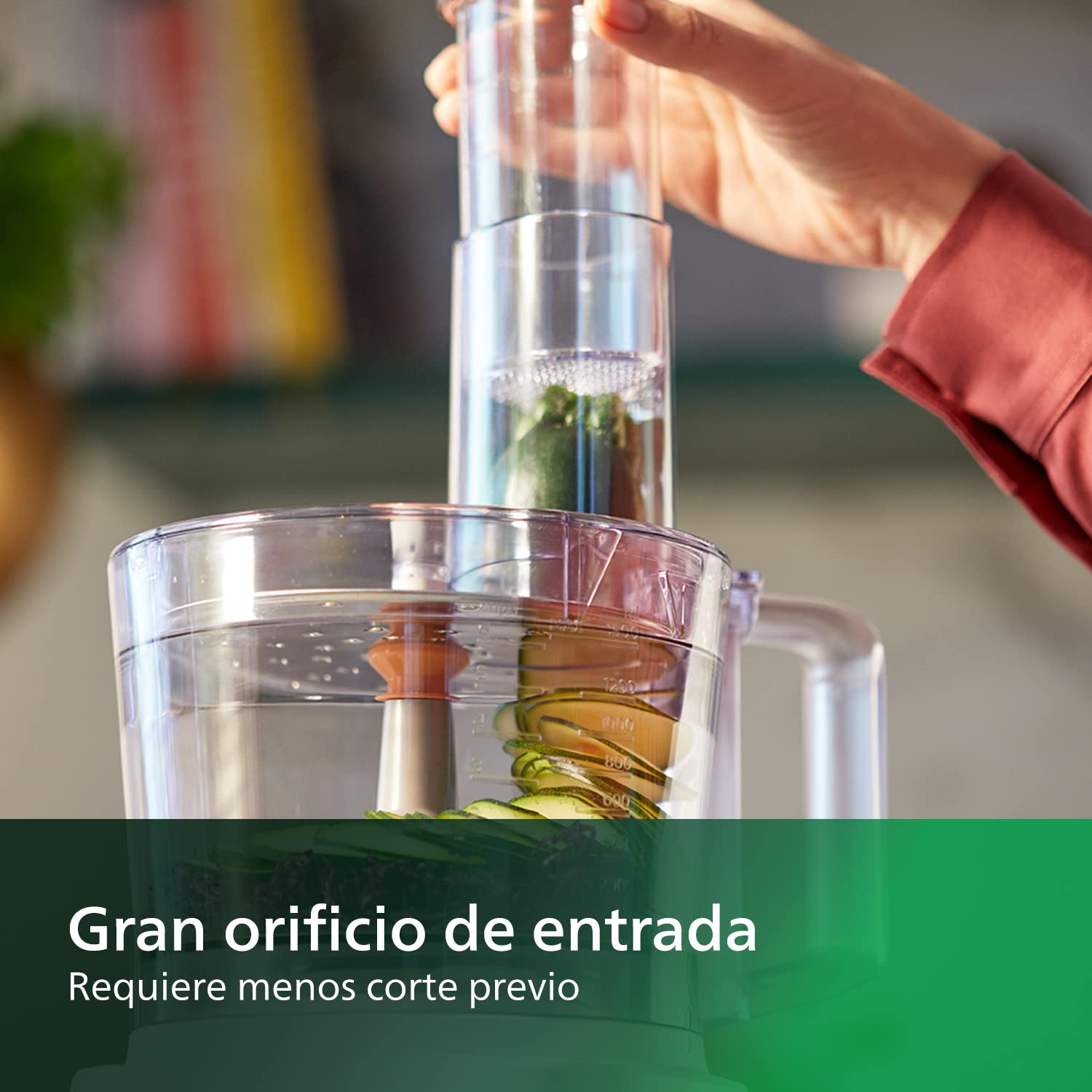 Philips Robot de Cocina Compacto - 700W, 16 Funciones, Jarra 2.1L, Cuchilla de Acero Inoxidable (HR7310/00)