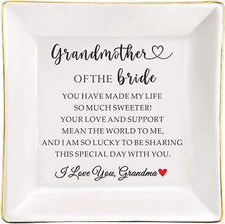 Grandma of the Bride Wedding Gift for Grandmother Ring Dish from Bride Shower Gift for Grandma, Wedding Thank you Gift for Nana from Granddaughter, Unique Christmas Birthday Gift for Grandma