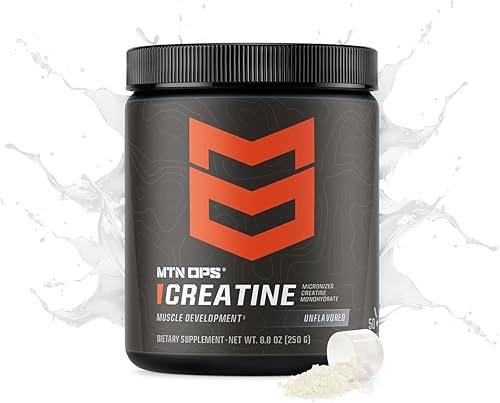 Miniatura 2 de MTN OPS Monohidrato de creatina micronizada en polvo  Sin sabor 0.18 oz por porción, 50 porciones  Creatina pura para hombres para recuperación