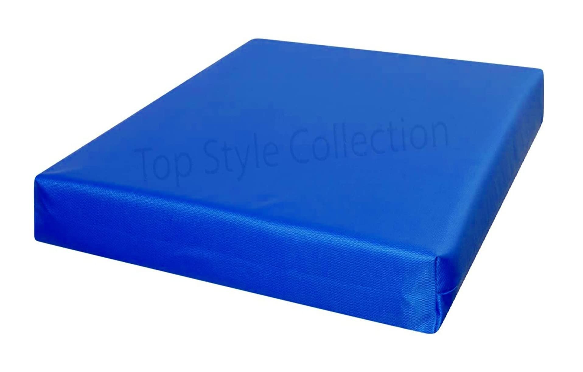 Goldstar Waterproof Seat Pad 4cm Thick Rattan Garden Furniture Outdoor Indoor Foam Filled Cushion Removable Zip Cover (40 x 45cm/16"x 18", Royal Blue)