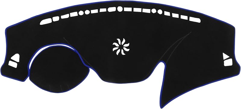 Capa para Painel Central VekAuto para Hyundai Veloster 2012–2017 em Poliéster Preto e Azul