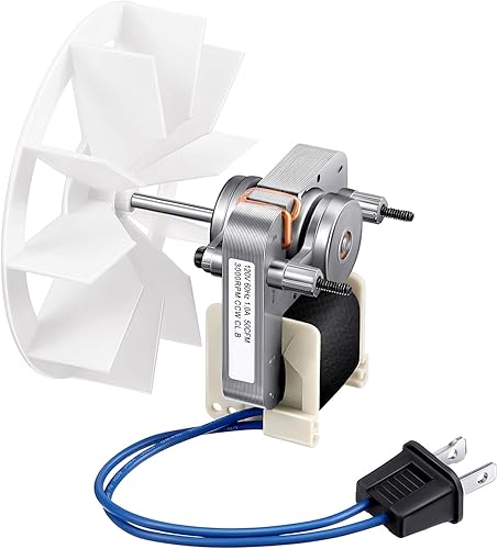 Kit de motor de ventilación de baño y rueda de soplador de techo compatible con Nutone Broan 50CFM 120V (paquete de 1)