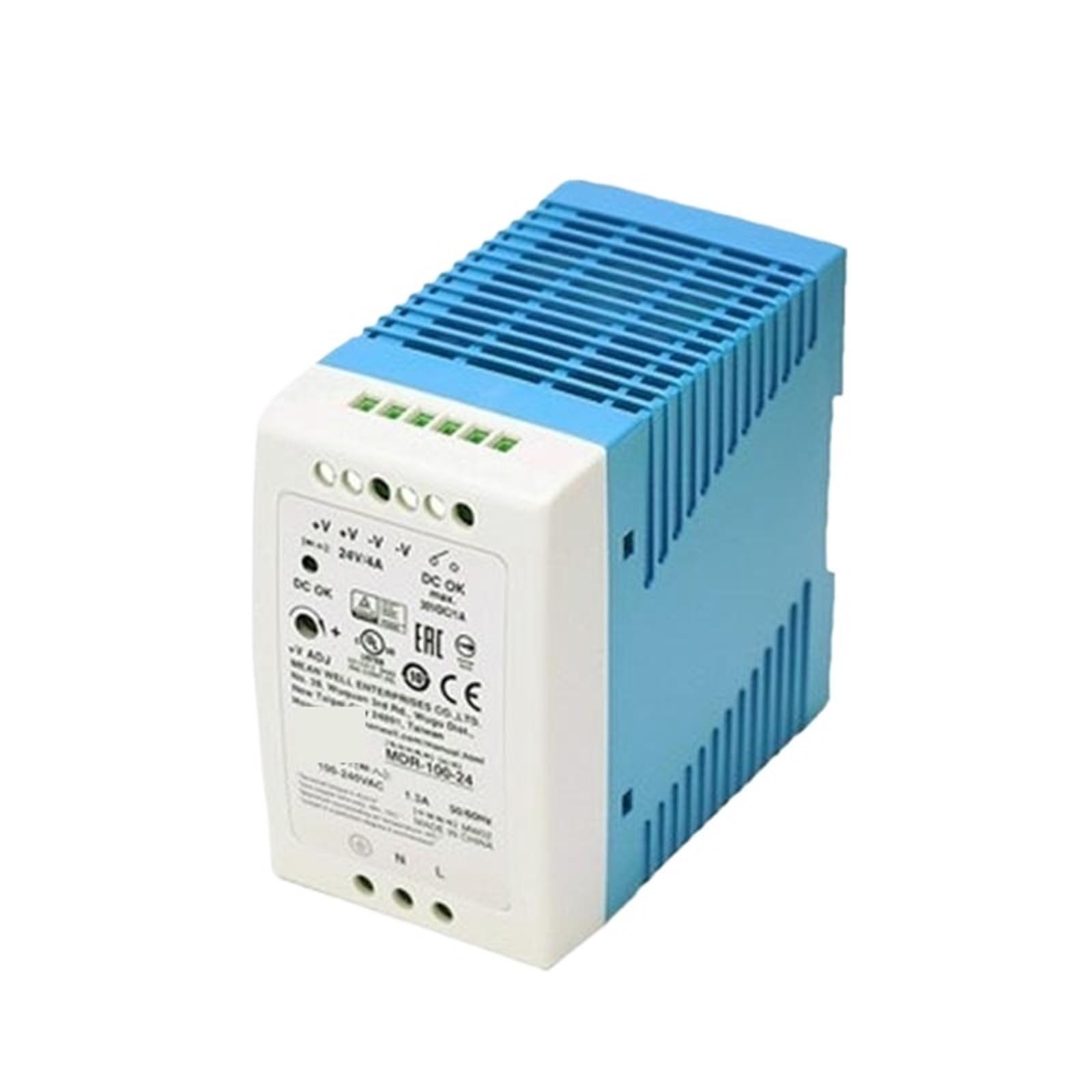 TYBOPHQJ 1pcs 96W Single Output Industrial DIN Rail Power Supply MDR-100-12 | 12V MDR-100-24 | 24V MDR-100-48 | 48V(MDR-100-48)