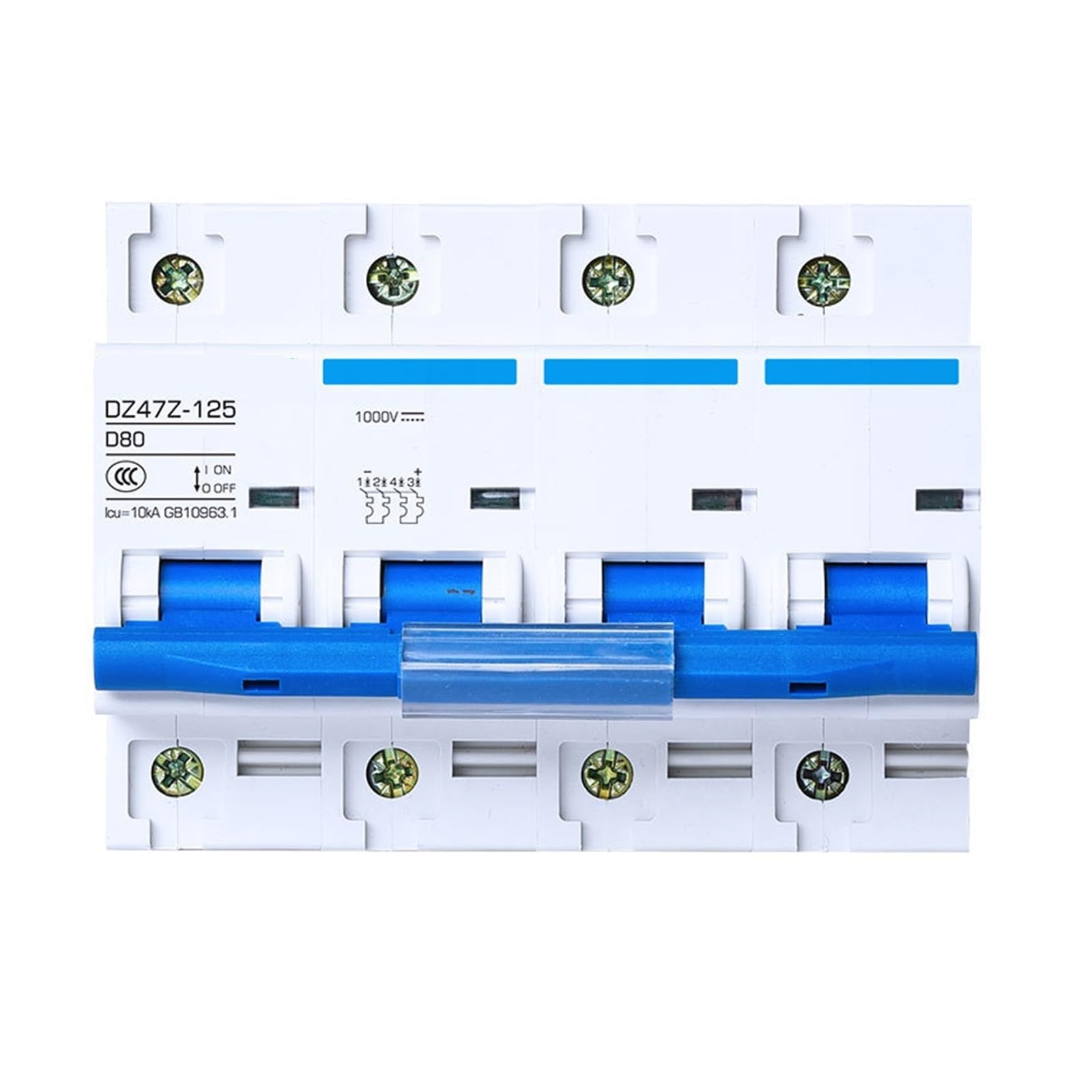 Commutateur DC 1000V photovoltaïque 4P disjoncteur ouvert 125A haute puissance