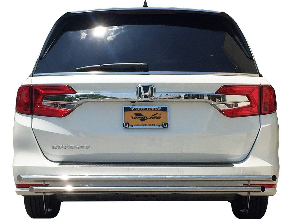 VANGUARD VGRBG-1039-1805SS Stainless Steel Double Layer Rear Bumper Guard | Compatible with 18-25 Honda Odyssey