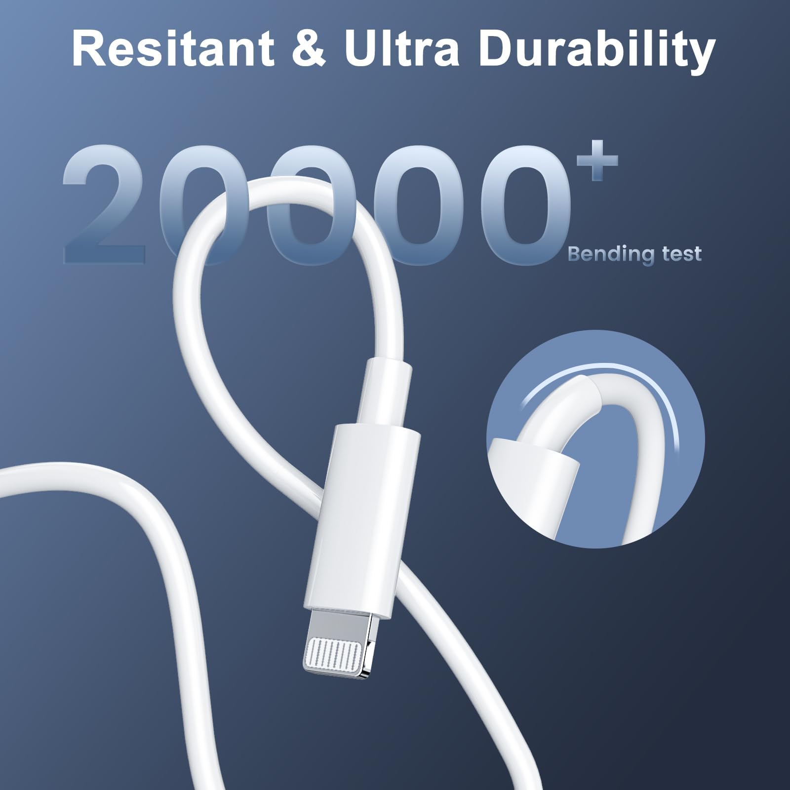 ilikable iPhone Cavo USBC 3 Pezzi 1M Ricarica Rapida Certificato MFi Lightning Cavo iPhone USB C per iPhone14/13/12Pro Max/Mini/11/SE/XR/XS/X/8/8Plus/7/6s