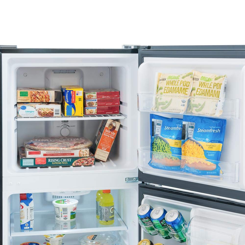 10.1 CU. FT. TOP Freezer Refrigerator in Black on Fridge.com