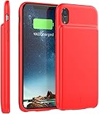 Banath Funda Bateria para iPhone XR, 5000mAh Carcasa Bateria Funda Recargable Bater?a Externa Cargador Port?til Backup Power Bank Case - Rojo Banath Funda Bateria para iPhone XR, 5000mAh Carcasa Bateria Funda Recargable Bater?a Externa Cargador Port?til Backup Power Bank Case - Rojo