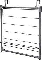 Household Essentials Expandable Metal Over-the-Door Drying Rack, Gray - Space-Saving Laundry & Towel Dryer