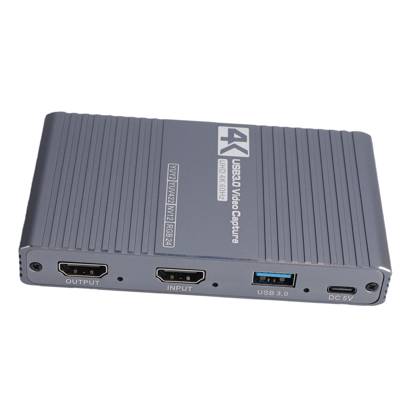 Jiawu Scheda Video, Scheda di Acquisizione Video USB 3.0 4K60FPS con Porte da 3,5 Mm e Uscita Loop Out per la Registrazione in Streaming di Giochi e Configurazioni a Doppio Schermo