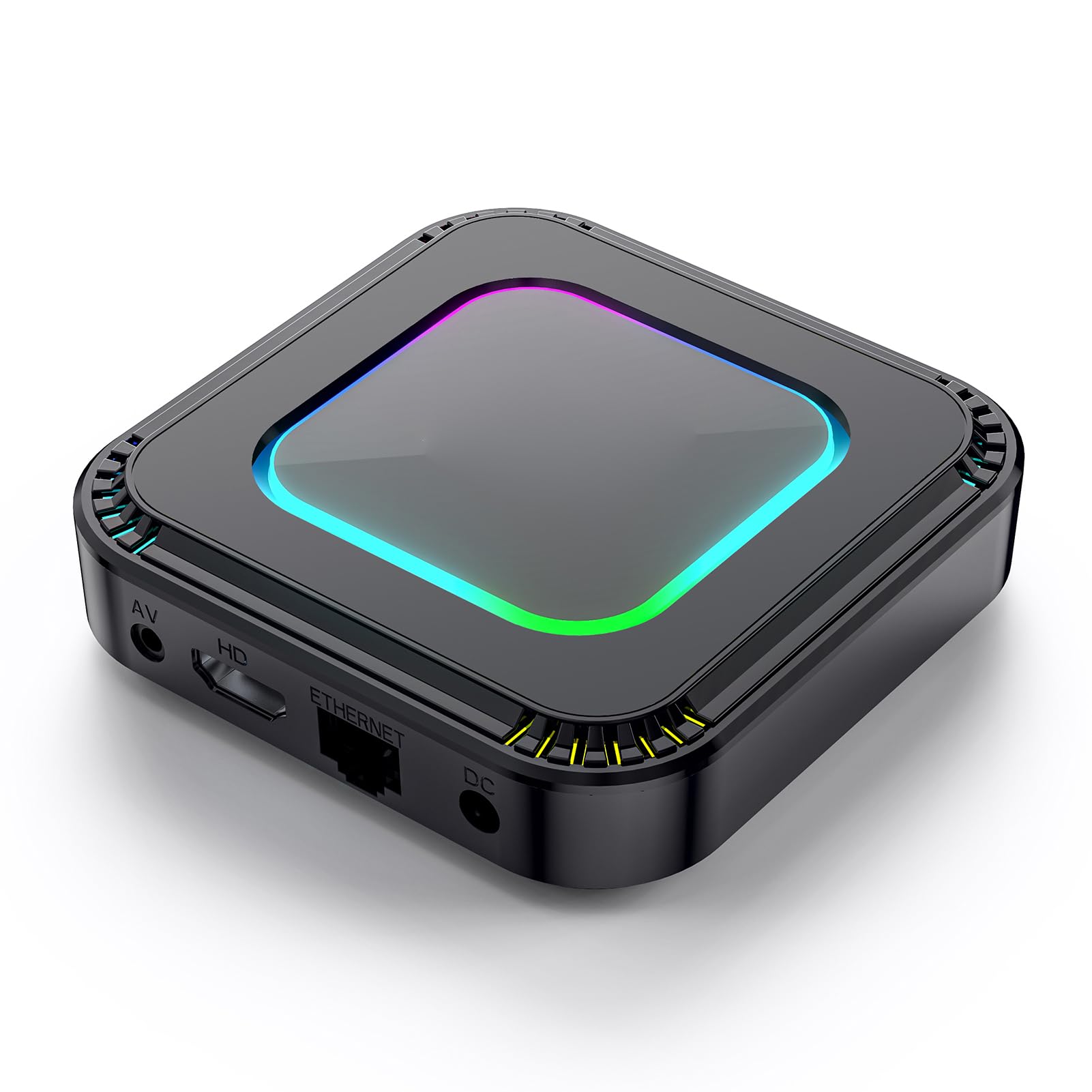 Annadue 8K Android 13 TV Box 4GB Dual WiFi RGB Licht (EU-Stecker 4+128G)