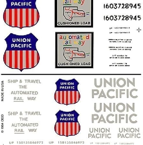 Miniatura 2 de Woodland Scenics - Adhesivos de transferencia en seco escala HO Union Pacific Box Cars