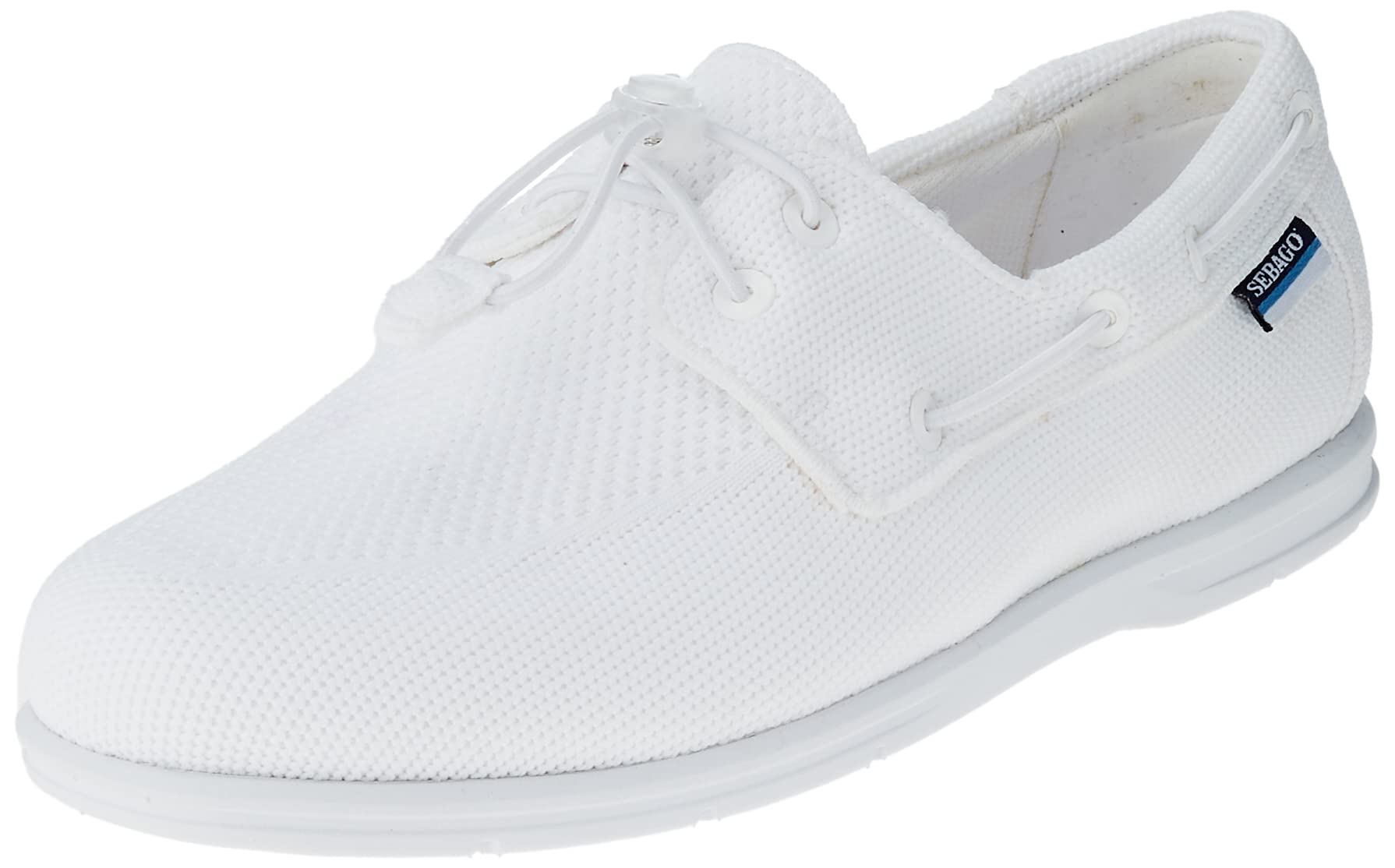 Sebago Men's Monterey Boat Shoe, White, 7.5 UK