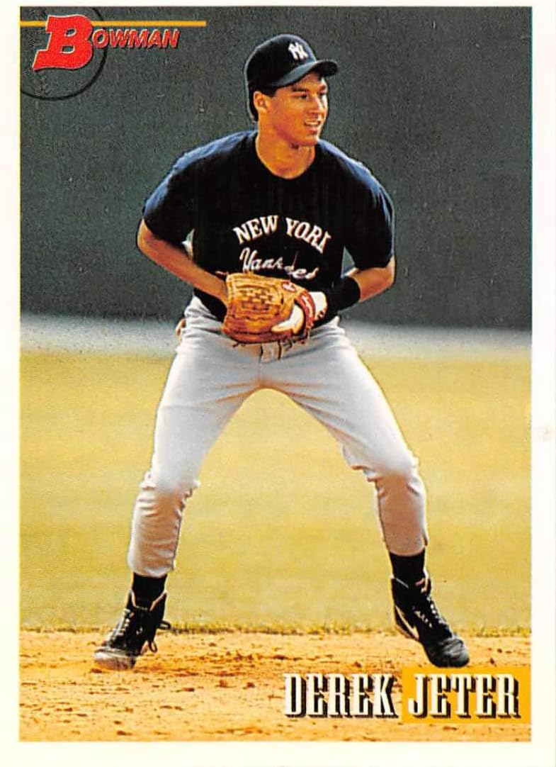 1993 Bowman Baseball #511 Derek Jeter RC Rookie Card New York Yankees Official MLB Trading Card Produced By Topps