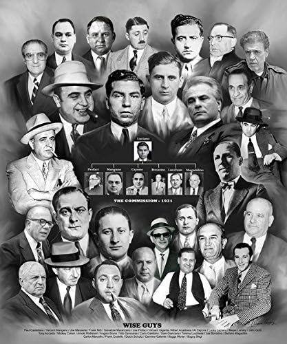 Miniatura 2 de Wishum Gregory Wise Guys (La Cosa Nostra), 10 x 8 pulgadas, marco negro