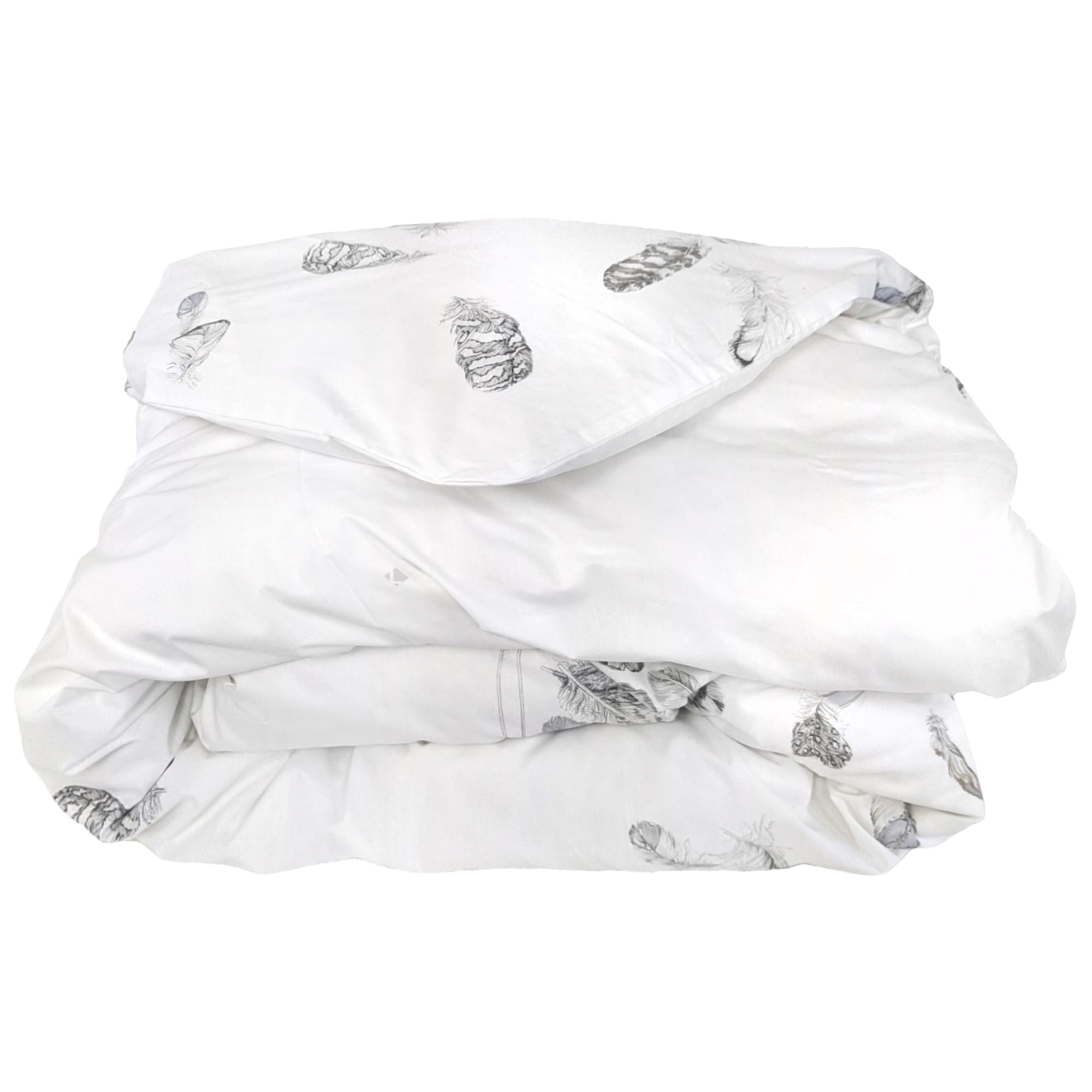 Linnea Housse de Couette 260x240 cm Percale Pur Coton Plumes