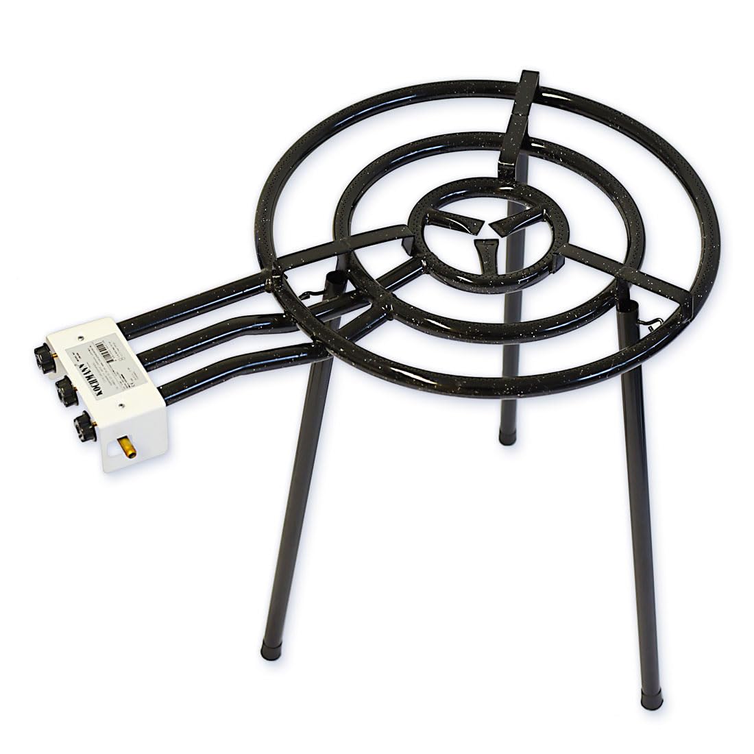 Kochmann Germany Paella Gasbrenner mit drei Brennringen - 82 cm Höhe - 60cm Breite - Perfekt für Geselligkeit im Freien