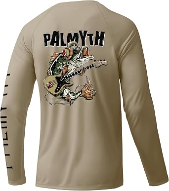 Palmyth Fishing Shirts for Men Long Sleeve UPF 50+ Quick Dry T-Shirt