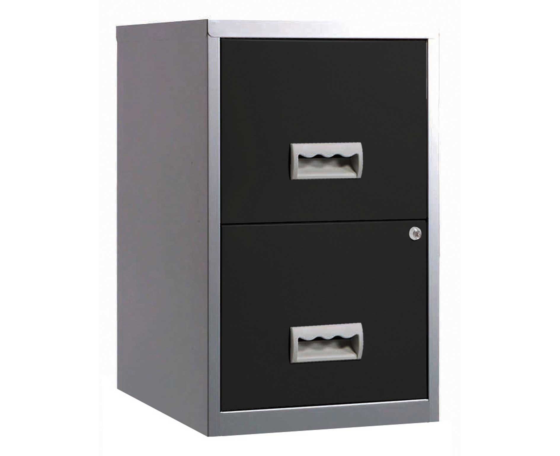 Pierre Henry 095808 A4 Steel Lockable 2 Drawers Filing Cabinet