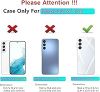 Vista 2 de Qinmay Funda para Samsung Galaxy A16 5G con protector de pantalla HD, resistente, a prueba de golpes y caídas, funda de 3 capas para Galaxy A16