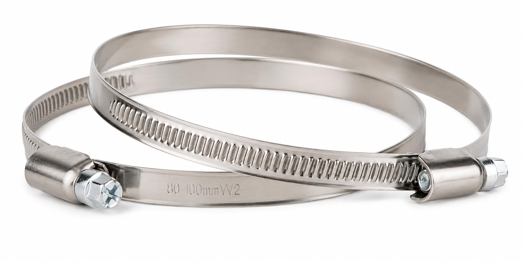 Stainless Steel Hose Clamps - 4 Pack -6