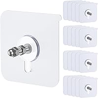 Vista 9 de Uniclife 30 piezas de ganchos autoadhesivos para cuadros, carga máxima de 15 kg, ganchos para cuadros resistentes sin clavos, ganchos de pared