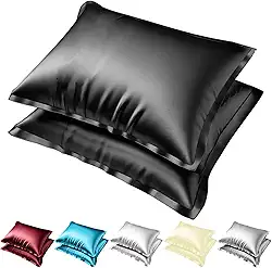 Kit 2 Fronha de Cetim Toque Seda Luxo Antifrizz Cabelo Capa Para Travesseiro Cama