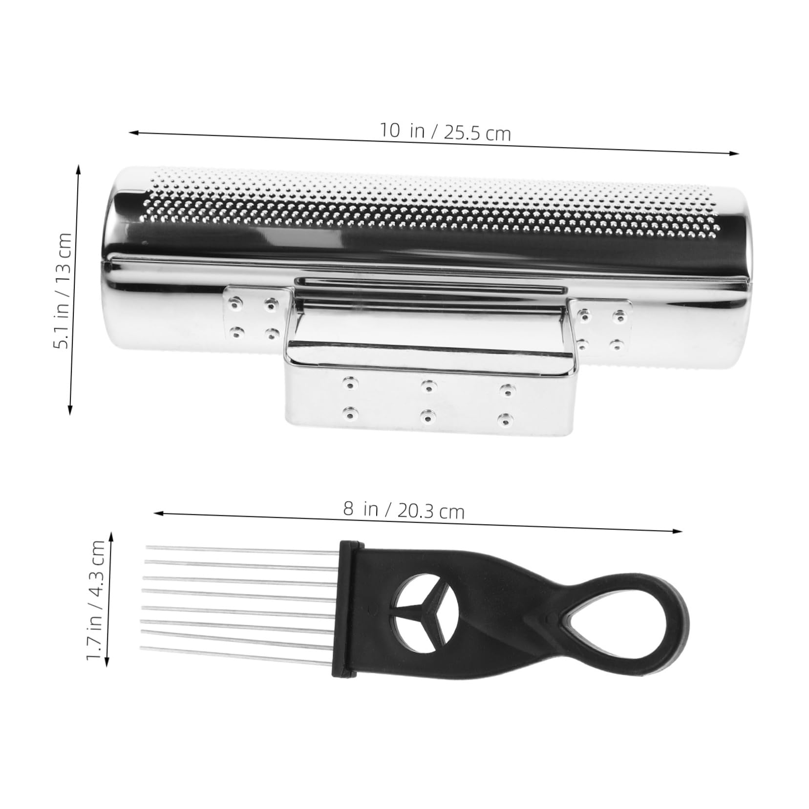 Mikinona Percussion Instrument Set with Scraper Boys and Girls Music Education Tool Handheld Stainless Steel Scraper