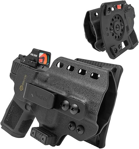GRITR Omni IWBOWB Kydex - Funda modular para Sig, Glock, Springfield, Walther, S&W, Canik y más, accesorio ambidiestro para pistola EDC con corte
