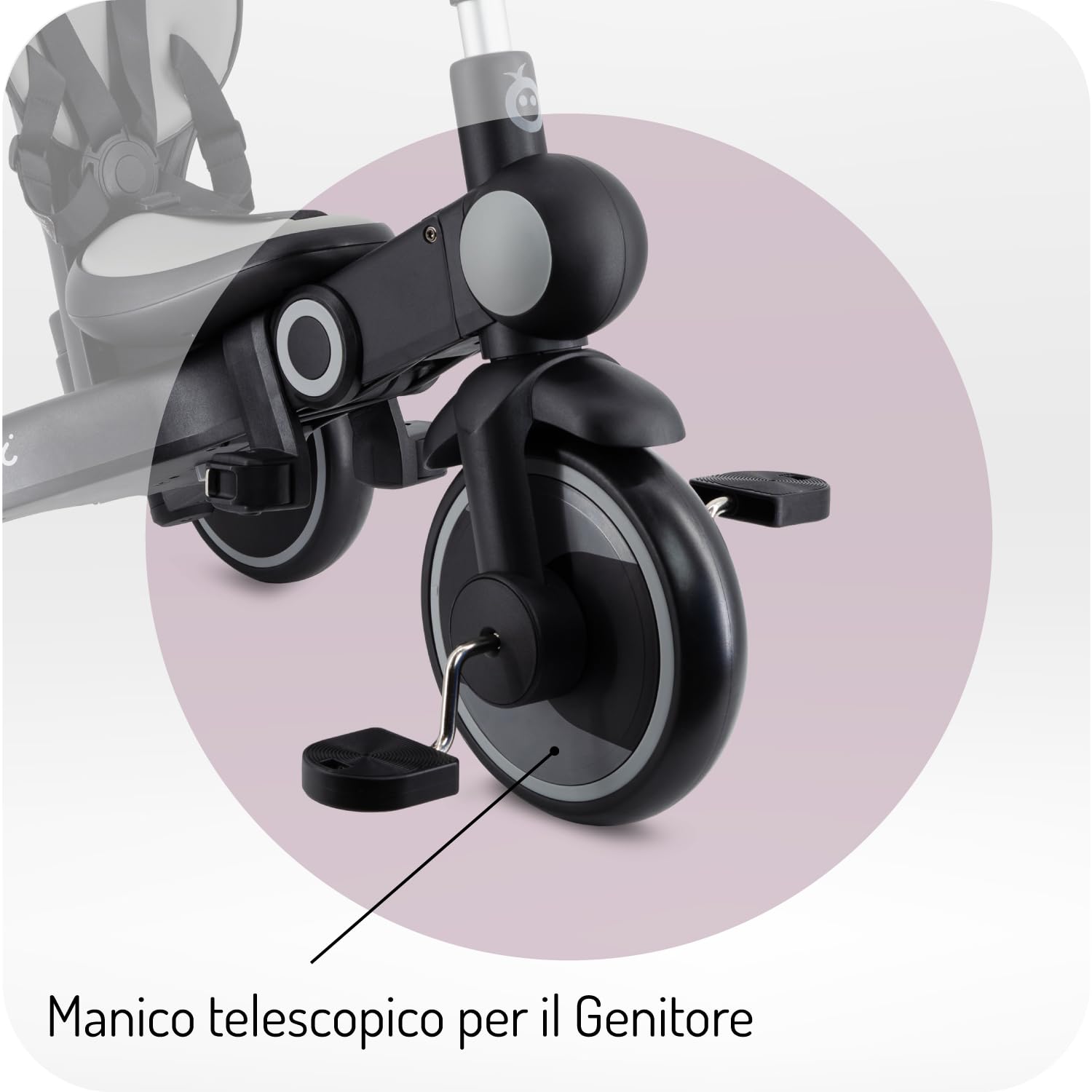 MoMi Solivia Triciclo Evolutivo 4 in 1 per Bambini da 12 mesi, fino a 25 kg