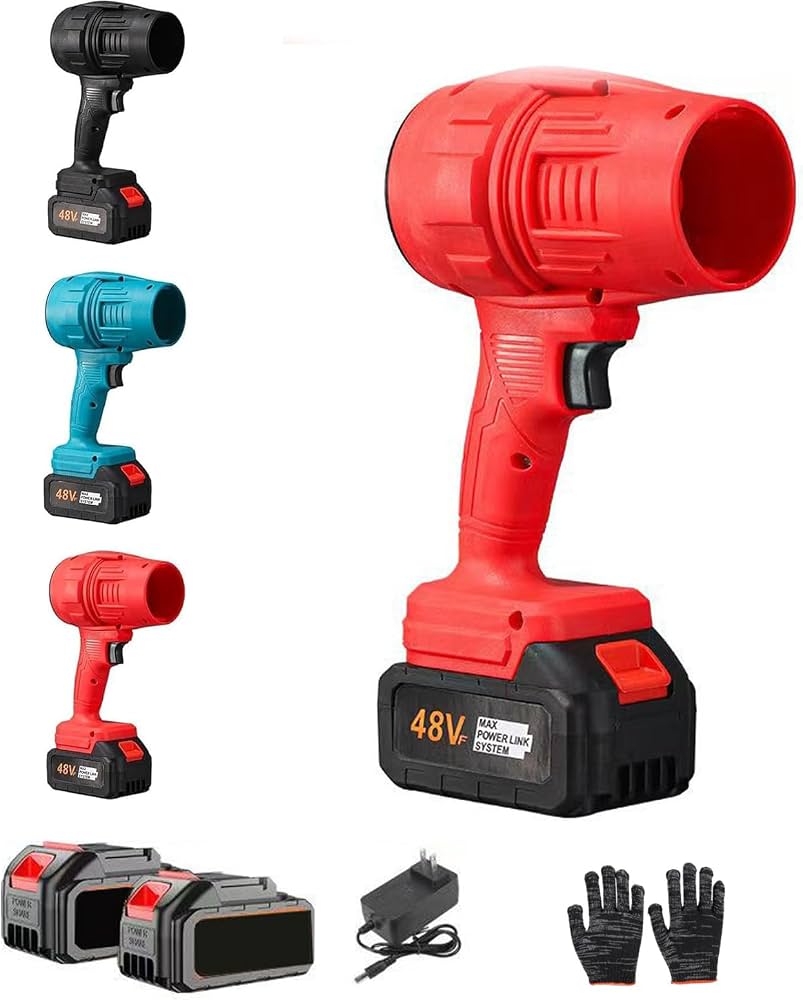 TurboSweep Soffiatore Cordless Multi-uso – Leggero, Batteria Doppia E Velocità Regolabile Per Auto, Giardino E Pulizie Domestiche (Nero)