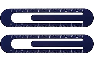 Measuring, Marking, Metal Bookmark Rulers