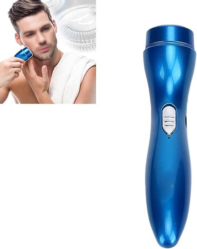Miniatura 2 de Maquinilla de afeitar eléctrica, afeitadora de cabeza giratoria de alta velocidad silenciosa para el hogar para el automóvil (azul)
