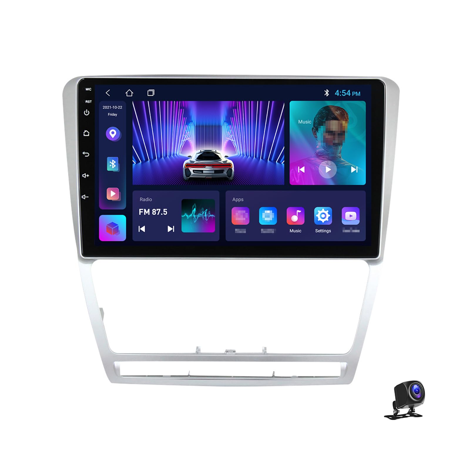 Autoradio Android 13 pour Skoda Octavia 2008-2013 avec écran tactile 9 pouces