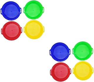 Toyvian 8 Peças Peneira De Areia Colher Brinquedo De Areia De Água Peneira De Areia De Plástico Brinquedos De Praia Para Crianças Kidcraft Playset Crianças Caixa De Areia Peneira Infantil