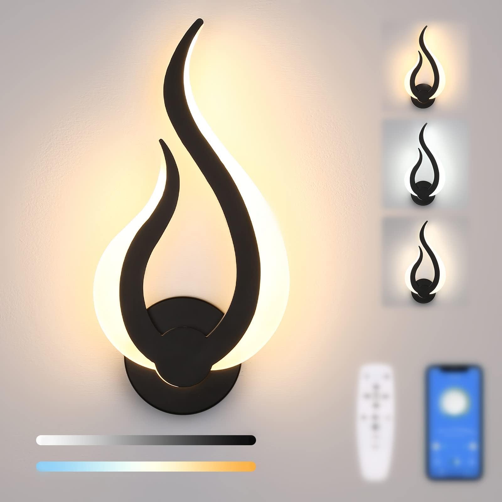 Lightess LED Wandlampe Innen Wandleuchte Modern