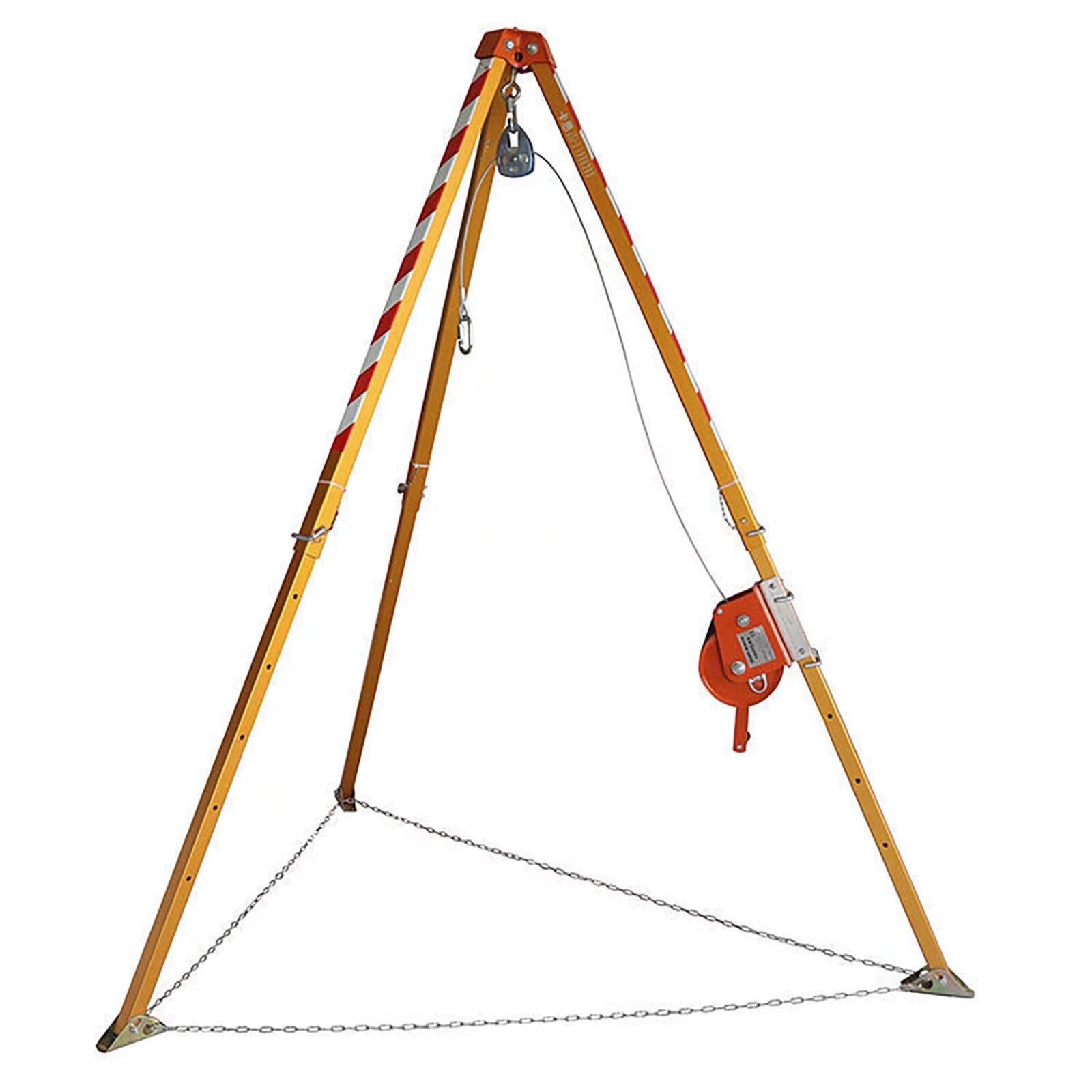 Fire Emergency Rescue Tripod Kit Safe Load 300Kg 661 3Ibs Easy to Install Confined Space Tripod Kit for