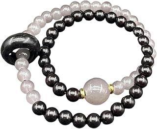 Natural Wood Beaded Double Loop Design Jewelry for Women Men Spiritual Gift Wooden Elastic Cord