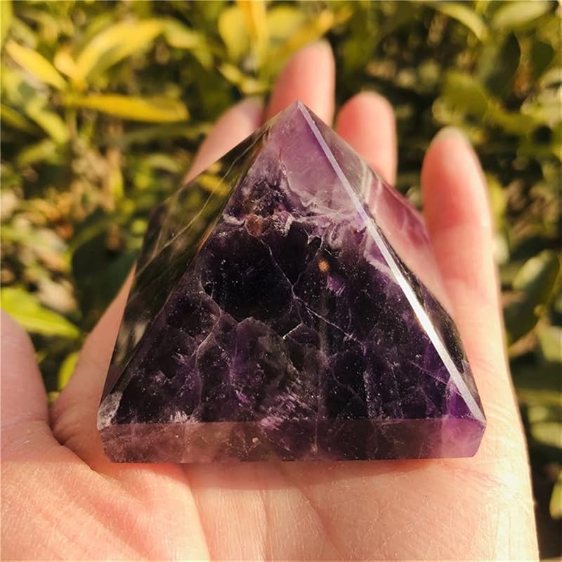 レディース スマートスクラブス Suhon 自然夢アメジストクリスタルピラミッドアメタストクォーツ宝石ストーンポイントミネラルエジプトクリスタルヒーリング Size 5cm Ftrletmum6 Www Raiderrobotix Org