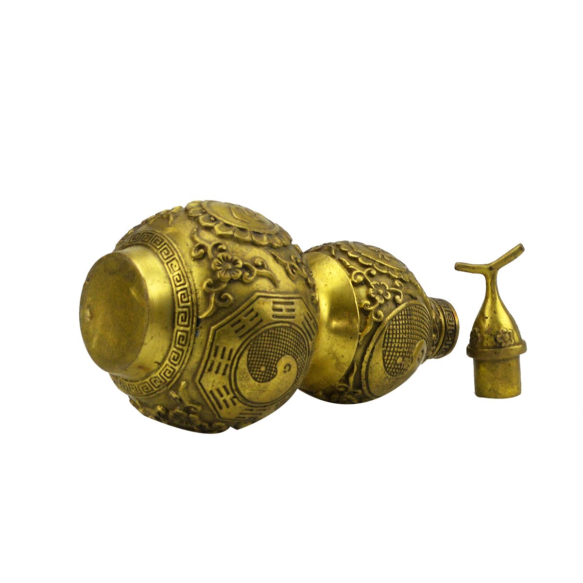 Amuleto Wu Lou De Latón - Calabaza Feng Shui De 3.5cm, Para Atraer Buena Suerte, Decoración De Hogar, Coche U Oficina