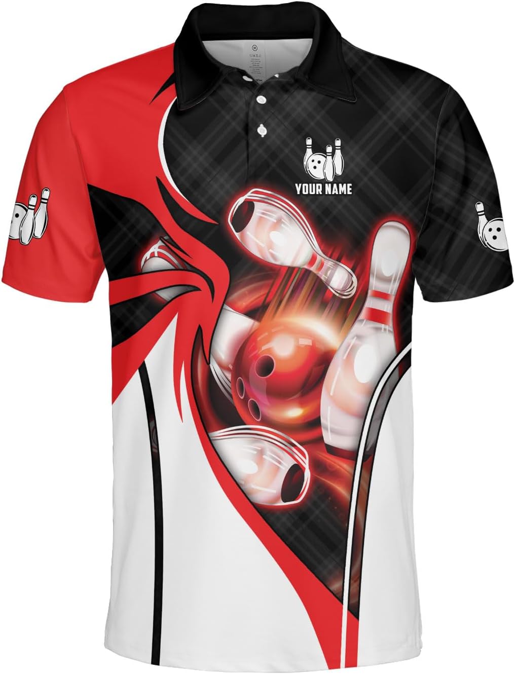 Custom Bowling Polo Shirt Personalized 3D Team Name Bowling Shirts for Men Women Jersey Unisex Bowler Short Sleeve Gift Tee